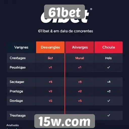 Comparativo entre 61bet e concorrentes